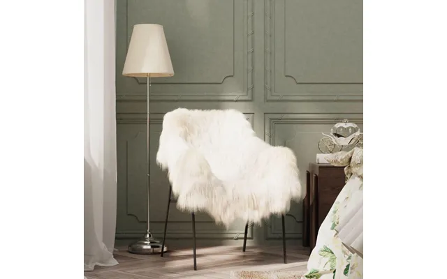 Stolebetræk I Islandsk Lammeskind 70×110 Cm - Cremefarvet