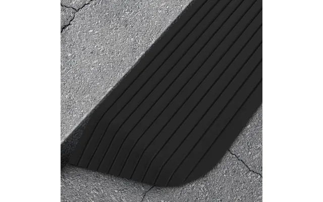Tærskelramper 2 Stk. 110 × 32 × 3,8 Cm - Gummi, Sort