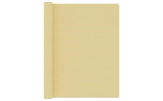 Telttæppe 250 × 350 Cm - Beige Hdpe, Med Øjer