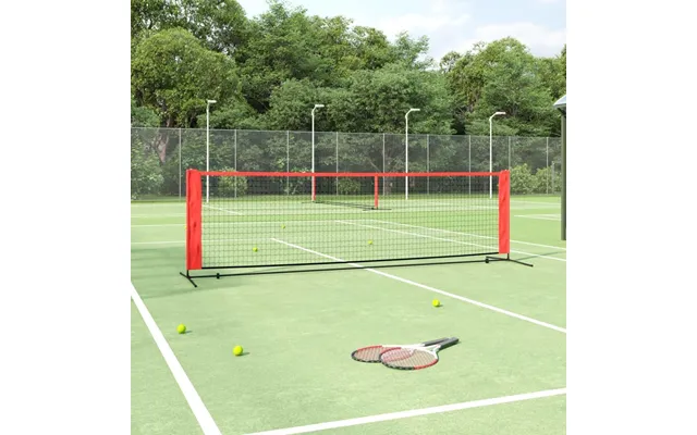 Tennisnet 300 × 100 × 87 Cm - Polyester, Sort Rød