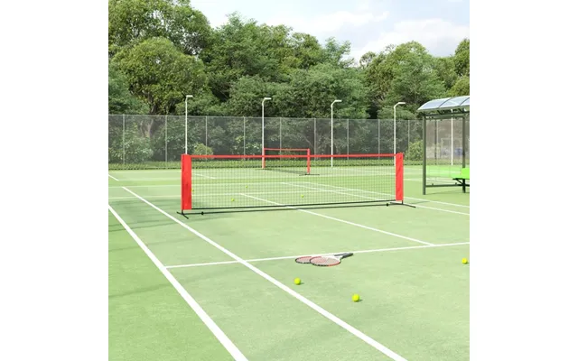 Tennisnet 400 × 100 × 87 Cm - Polyester, Sort Rød