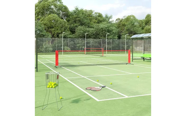 Tennisnet 500 × 100 × 87 Cm - Polyester, Sort Rød