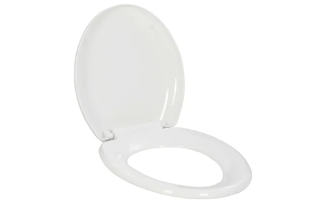 Toiletsæde Med Soft-close Og Quick Release - Hvid, 45,5 × 37,5 Cm