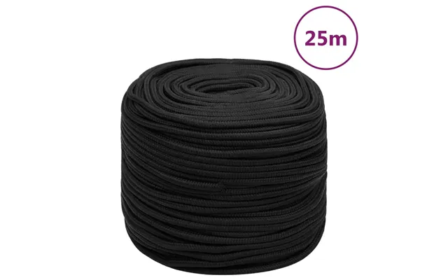 Tovværk Til Båd 6 Mm - 25 M Polypropylen, Sort