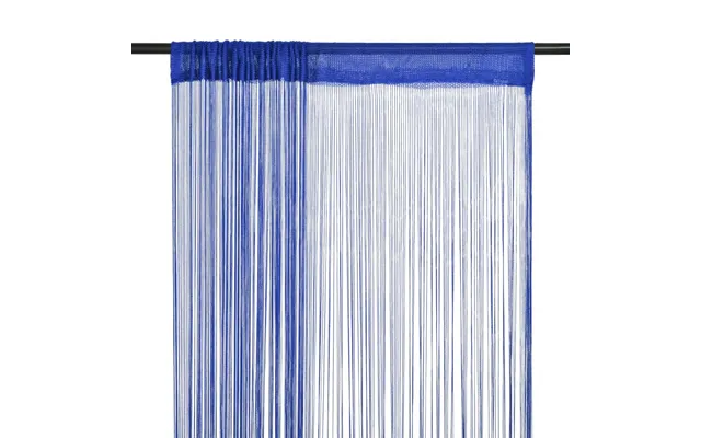 Trådgardiner - 2 Stk. 100 × 250 Cm, Blå