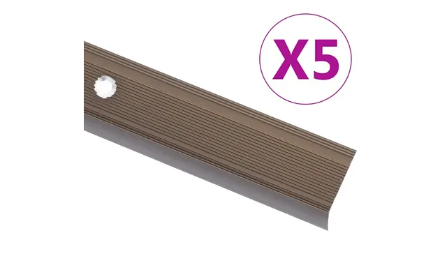 Trappelister 5 Stk. L-facon 90 Cm - Aluminium, Brun