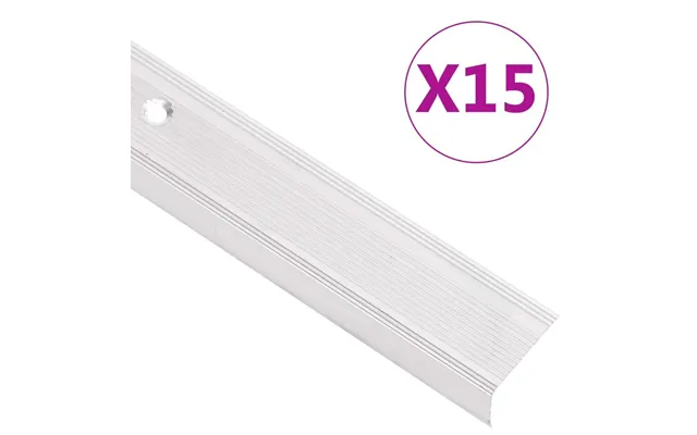 Trappelister L-facon 100 Cm - 15 Stk. Aluminium, Sølvfarvet