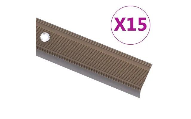 Trappelister L-facon 100 Cm I Aluminium - Brun, 15 Stk.