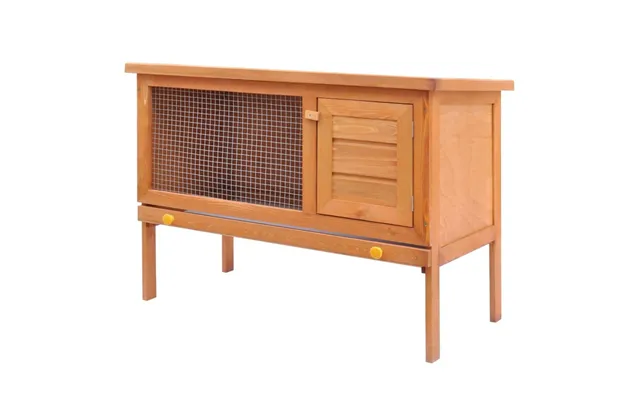 Udendørs Kaninbur I Træ - 1 Niveau, 90 × 45 × 65,5 Cm