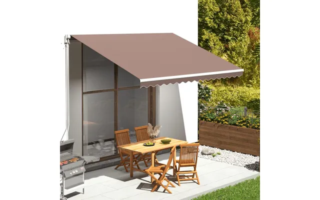 Udskiftningsdug Til Markise 4×3 M - Brun Polyester