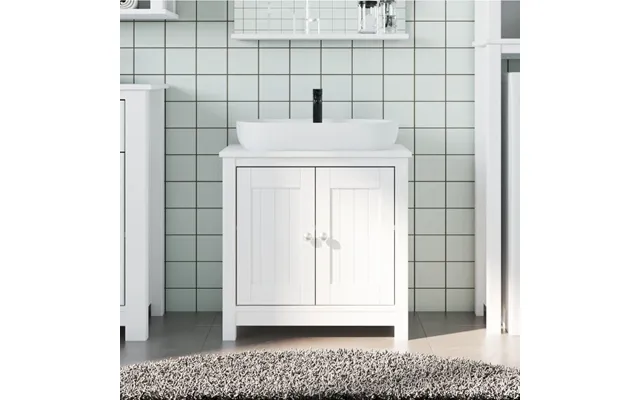 Underskab Til Badeværelse Berg 60 × 34 × 59 Cm - Massivt Fyrretræ, Hvid