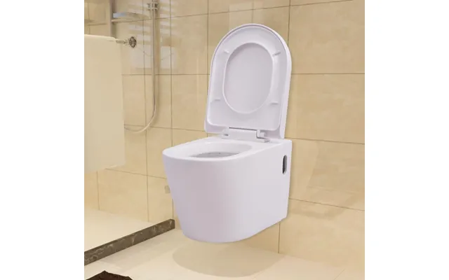 Væghængt Toilet I Hvid Keramik Med Soft-close