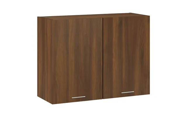 Vægskab 80x31x60 Cm Konstrueret Træ Brun Egetræsfarve