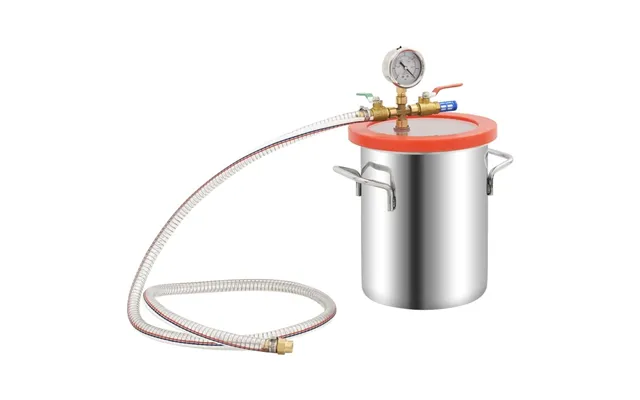 Vakuumkammer 5,5 L I Rustfrit Stål - Sølv Orange
