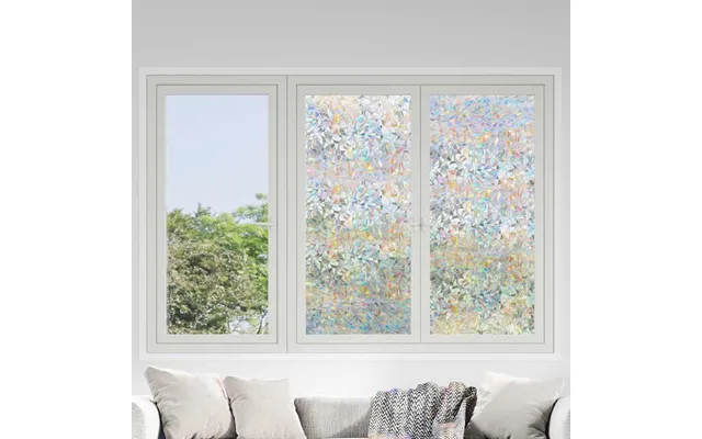 Vinduesfolie 5 Stk. - 3d Regnbuemønster, Matteret Pvc 90 × 2000 Cm
