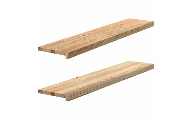 Vindueskarme 2 Stk - Ubehandlet Egetræ 120 × 25 × 2 Cm