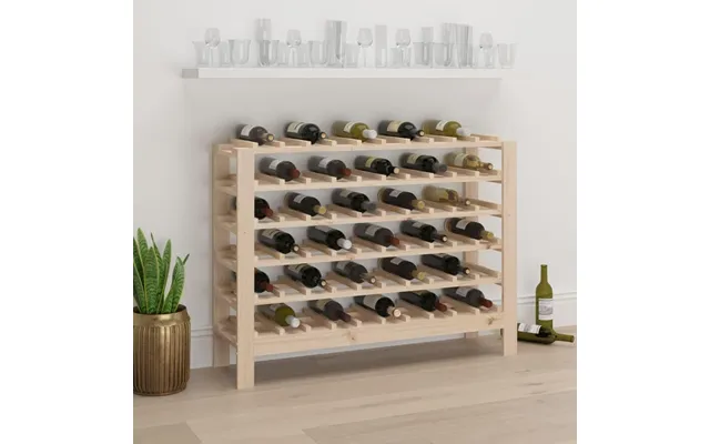 Vinreol 109,5x30x82 Cm Massivt Fyrretræ