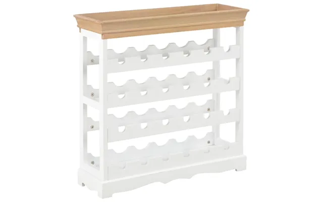 Vinskab Vinreol I Mdf - 70 × 22,5 × 70,5 Cm, Hvid Brun