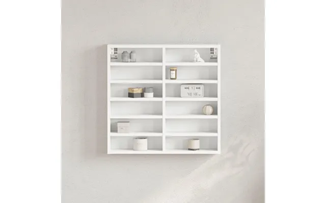 Vitrineskab 60x8,5x58 Cm Konstrueret Træ Hvid
