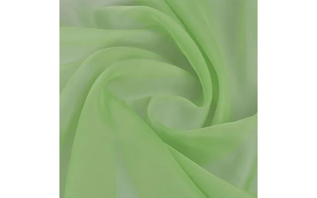Voile Stof 1,45 X 20 M - Grøn Gardin- Og Dekostof