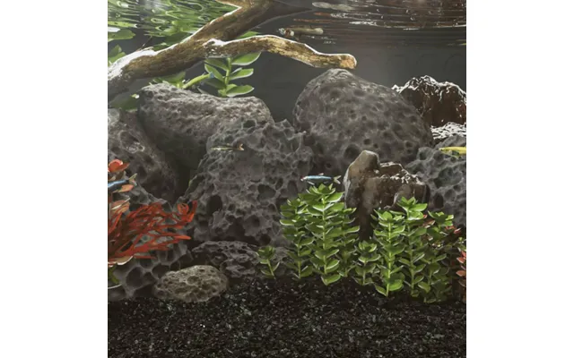 Vulkanske Lavasten Til Akvarium - Sort 10-30 Cm, 10 Kg