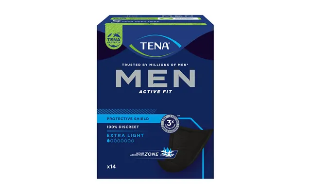 Ekstra Tyndt Inkontinensindlæg Til Mænd Tena Men Extra Light - 14 Stk