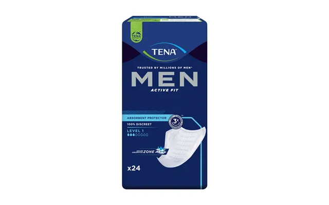 Inkontinensindlæg Til Mænd Med God Pasform Og Diskret Design Tena Men - Level 1