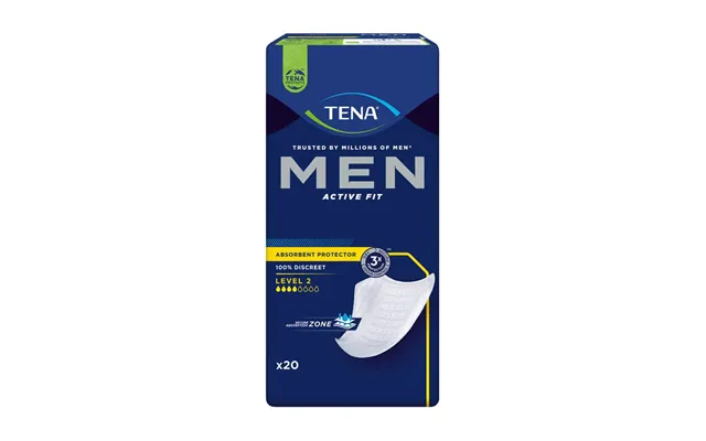 Inkontinensindlæg Til Mænd Med Moderat Sugeevne Og Diskret Design Tena Men - Level 2