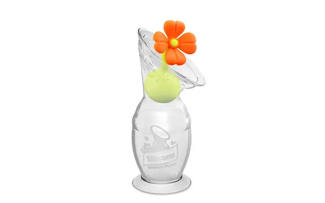Haakaa Brystpumpe - 100 Ml Med Blomsterstopper