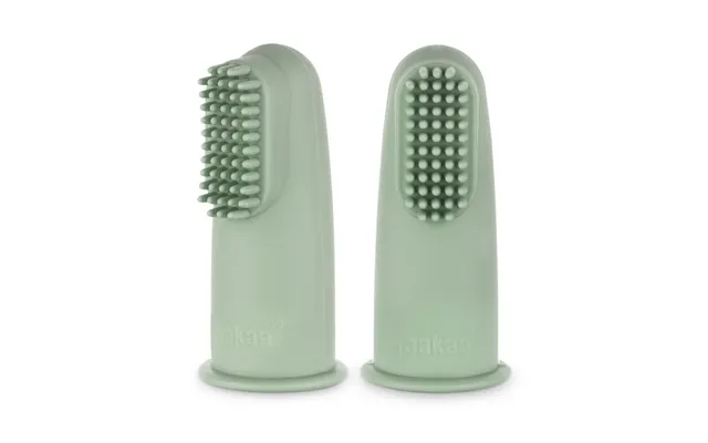 Haakaa Silikone Fingertandbørste - Pea Green