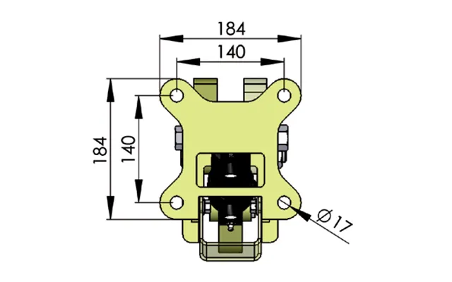 Adapter F Rotator T Kørepladstang