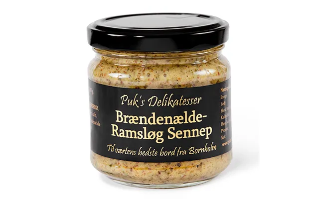 Brændenælde-ramsløg Sennep - Puk's Delikatesser