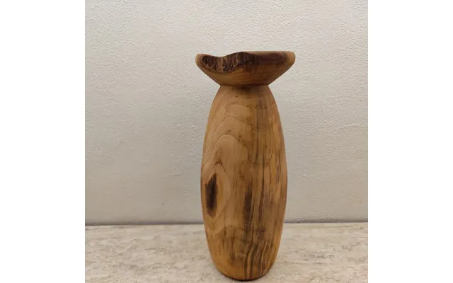 Vase Drejet I Træ 3