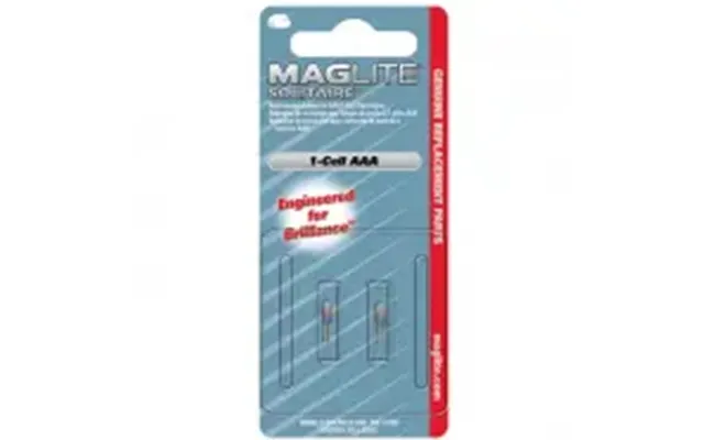 Maglite Replacement Lamp-bulb For Solitaire 1-cell Aaa Flashlight - 2-pak