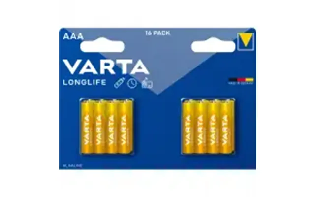 Varta Longlife Aaa 16 Pack Ch - Batteri