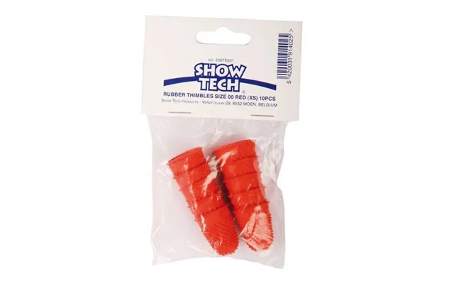 Show Tech Trimme Fingerbøl Rød Small 10stk