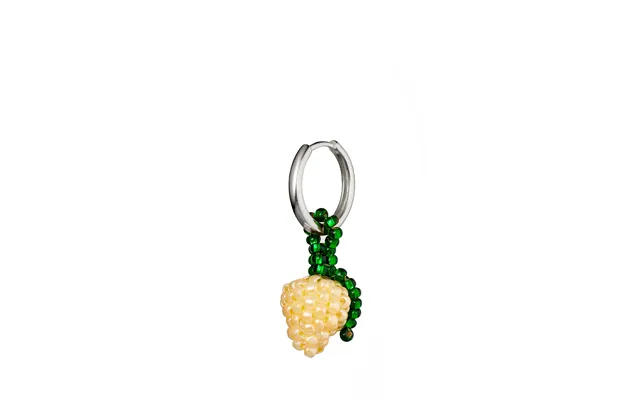 Ørering Beaded Mini Earring Hinge Hoop - Lemon
