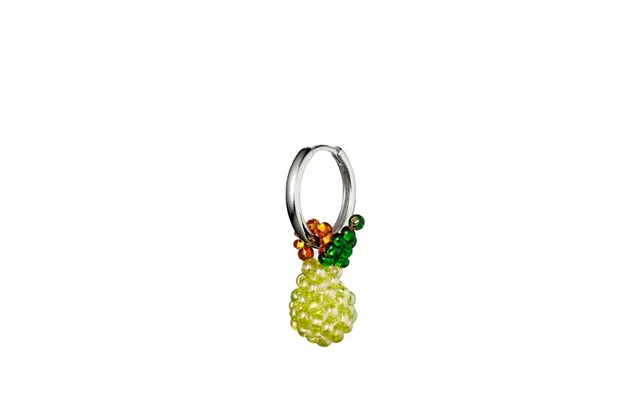 Ørering Beaded Mini Earring Hinge Hoop - Pear