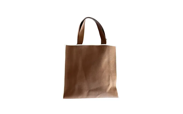 Taske Two Tone Tote Bag - Brown Creme