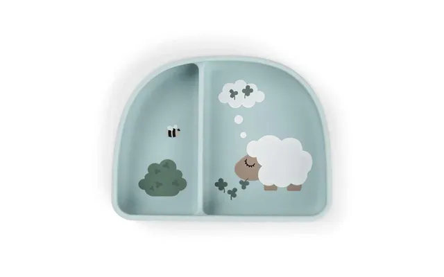 Done By Deer Stick & Stay Ruminddelt Skål - Tiny Farm Blå