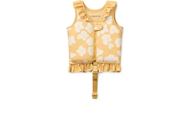Liewood Dove Badevest M. Flæser - Flower Lemon Yellow