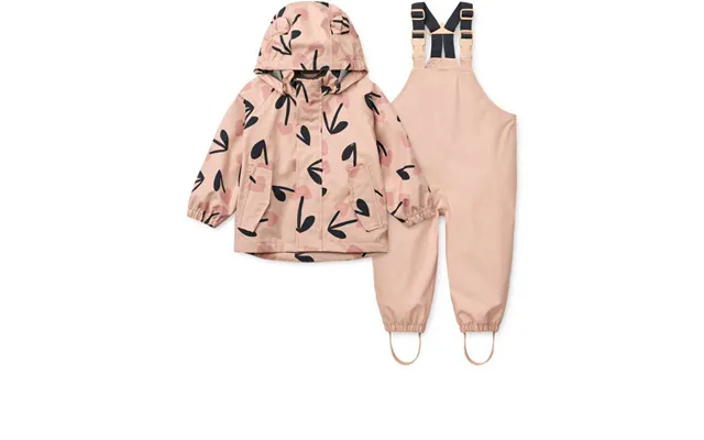 Liewood Manu Regntøjssæt - Mega Cherry Heart Rosey Mix