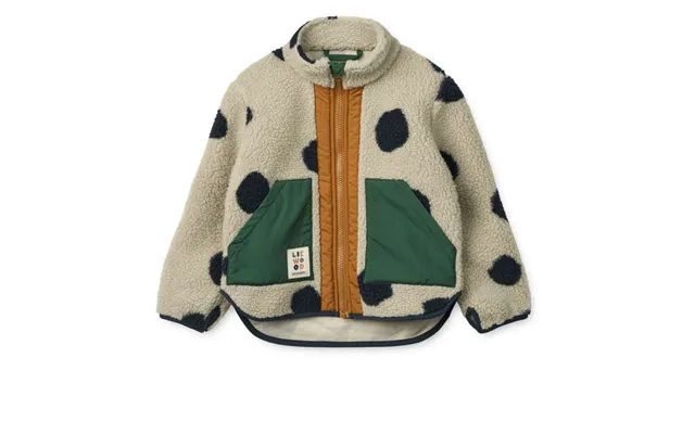 Liewood Noam Fleecejakke - Dots Mist