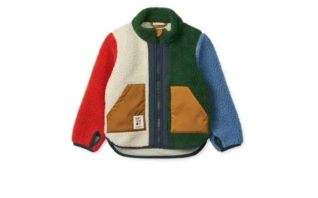 Liewood Noam Fleecejakke - Garden Green Multi Mix