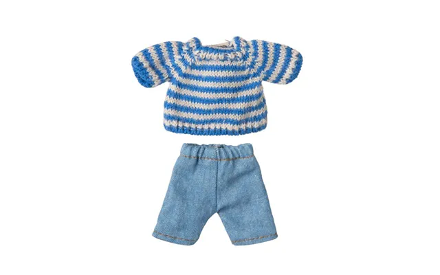 Maileg Strikket Sweater Og Bukser - Storebror Mus