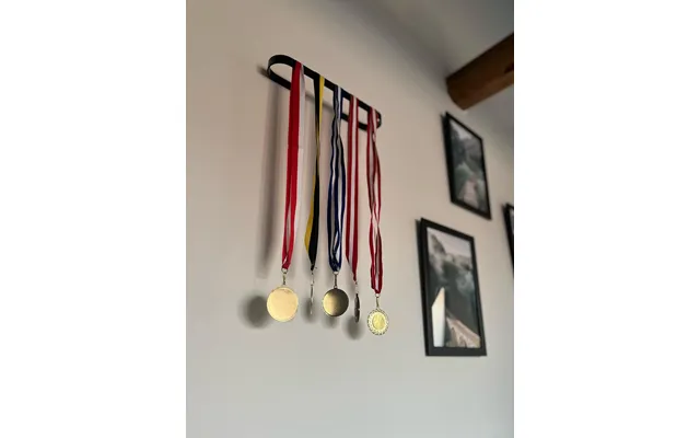 Medaljeholder Til Væg - Sort Stål Udgår