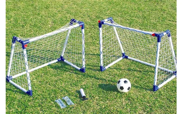 Targetsport Fodboldmål Plastik, 2 Stk - Inkl. Bold Og Pumpe