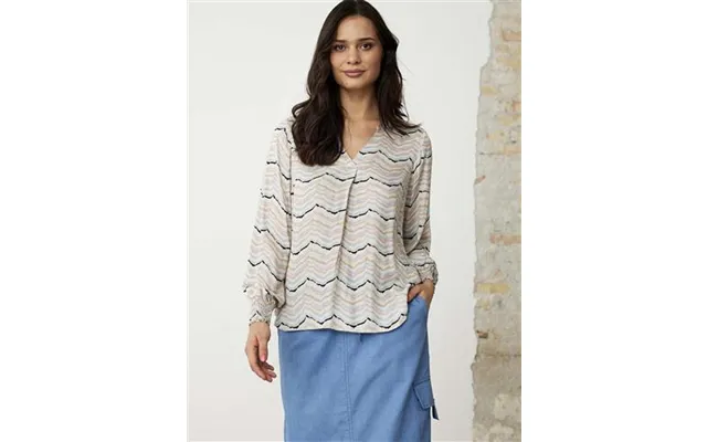 Infront Bluse Beige Med Print