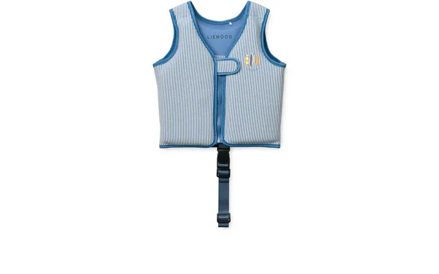 Liewood Dove Seersucker Swim Vest - Y D Stripe Riverside Creme De La Creme