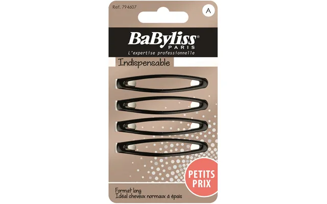Babyliss Paris Accessories 794607 Oval Hårklemme 4 Stk.